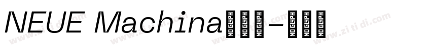 NEUE Machina英文字字体转换 NEUE Machina英文字字体转换